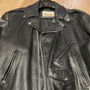 Vintage Men's Excelled Black Leather Jacket